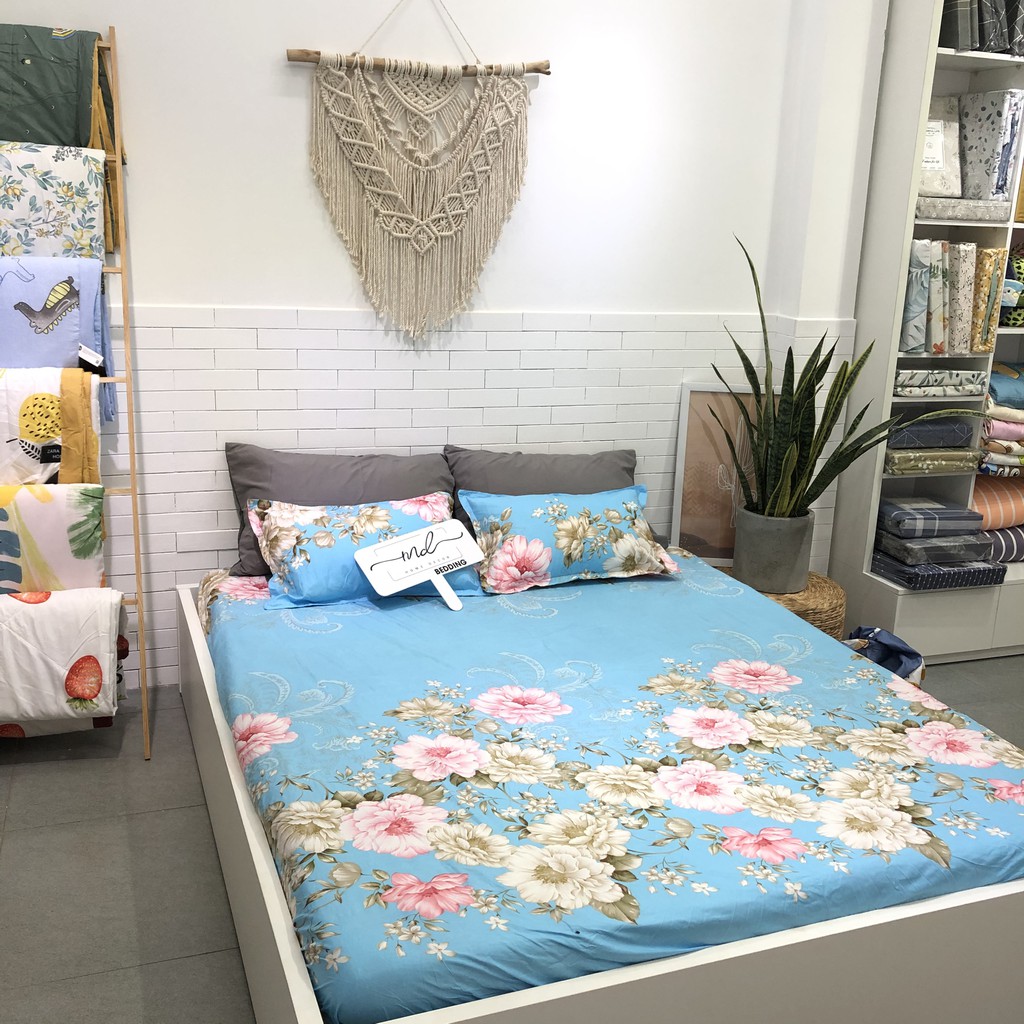 Drap + 2 Vỏ Gối i (Ga Trải Giường) Cotton 3D Mềm Mịn  Drap + 2 Vỏ Gối Hot Trend 2021