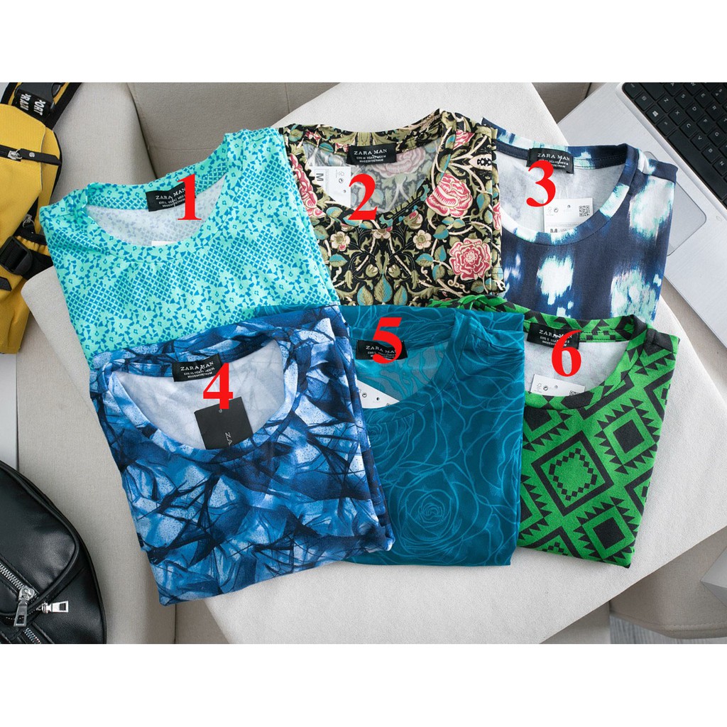 Áo phông nam họa tiết chất cotton