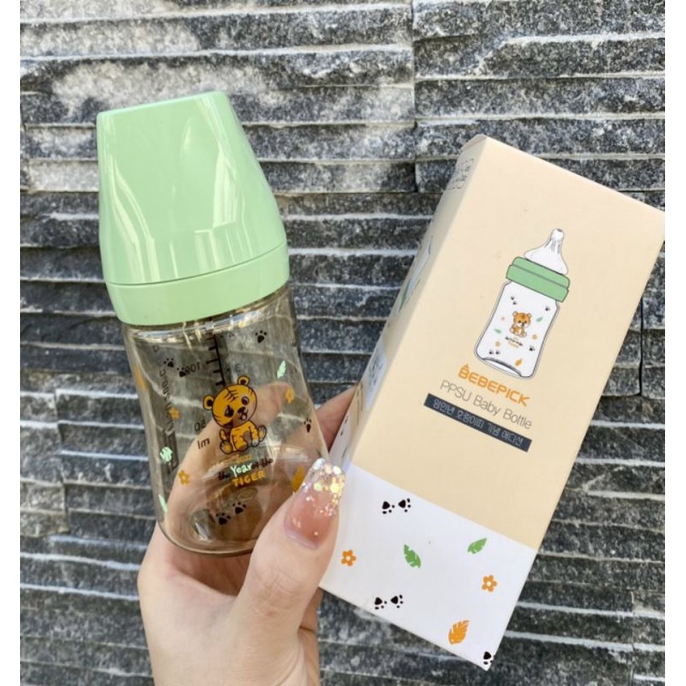 Bình sữa PPSU Bebepick Hổ 2022 size 150ml/ 250ml