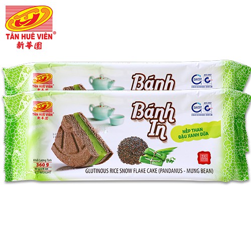 Bánh In Nếp than Dứa Tân Huê Viên (360g)