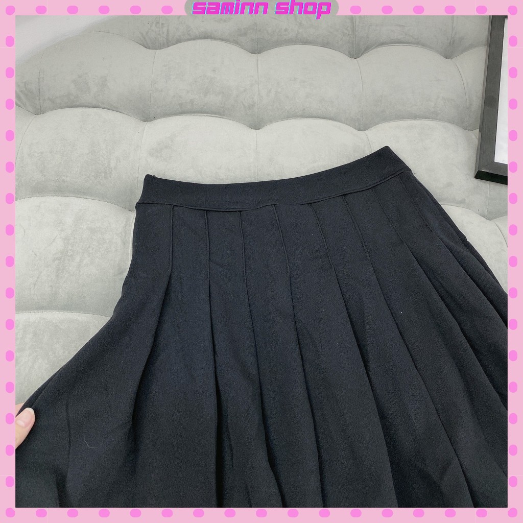 Chân váy chữ a ngắn lưng cao công sở xếp ly, chân váy xếp ly ngắn kiểu tennis SS51 | BigBuy360 - bigbuy360.vn