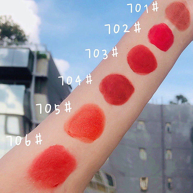 Son kem lì ống nhỏ màu trắng trà sữa/hồng đào nhung mịn phù hợp cho học sinh/sinh viên