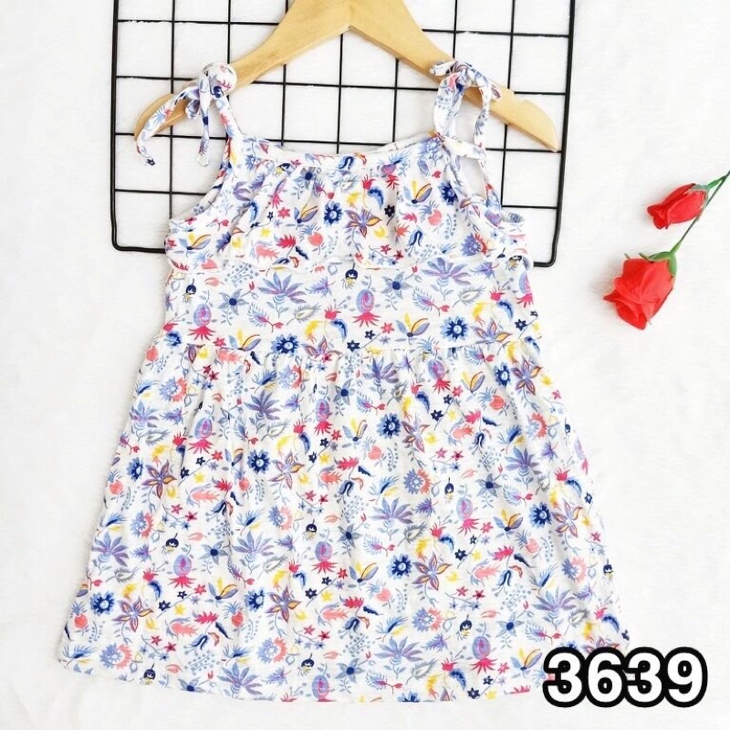 ĐẦM MAXI JPB 2 DÂY MÁT MẺ VẢI MỀM CHO BÉ TỪ 7-15KG