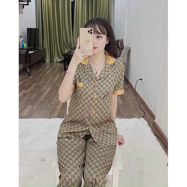 sét đồ ngủ lụa xước hàng thiết kế cao cấp