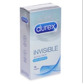 Hộp 10 chiếc bao cao su siêu mỏng durex invisible