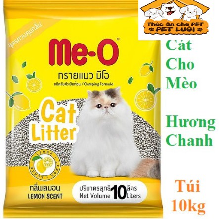 Cát vệ sinh Me-O Cat Litter (Hương Táo+ Hương Chanh) loại 10L