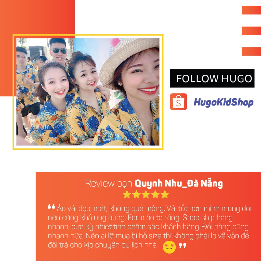 Áo hoa quả 🌈FREESHIP🌈 Áo sơ mi đi biển nam nữ chất lanh thoáng mát, phom rộng nhiều màu  - Hugo Shop