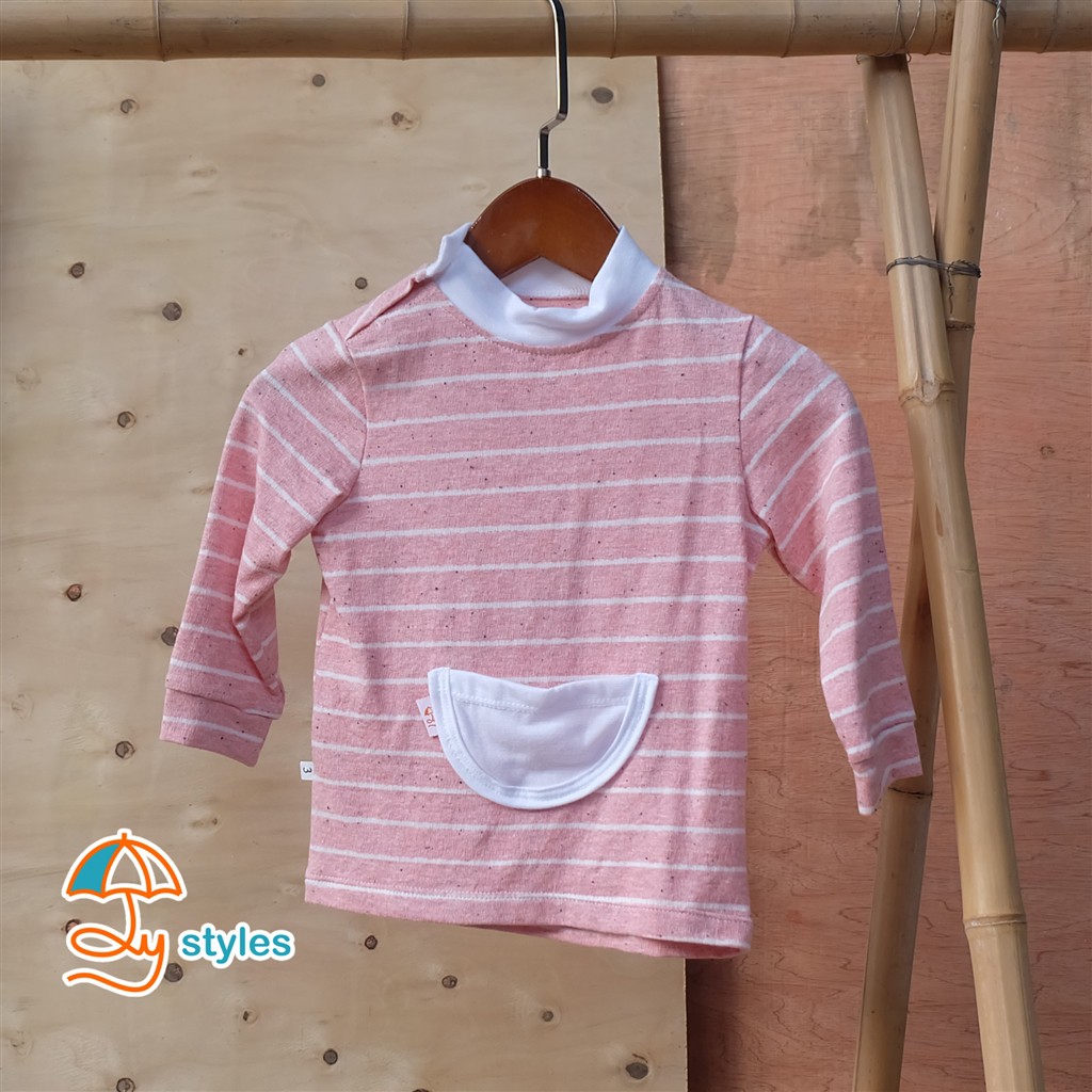 Áo dài tay cotton cổ lọ thu đông cho bé 6m-2y - Ôly styles Việt Nam