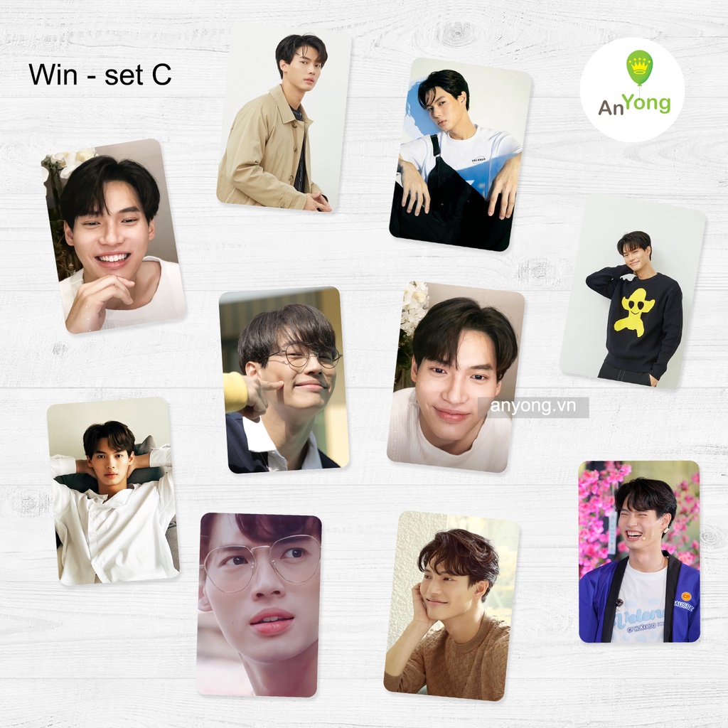 Set 10 tấm card hình boy love Thái Lan bo góc tặng sleeve
