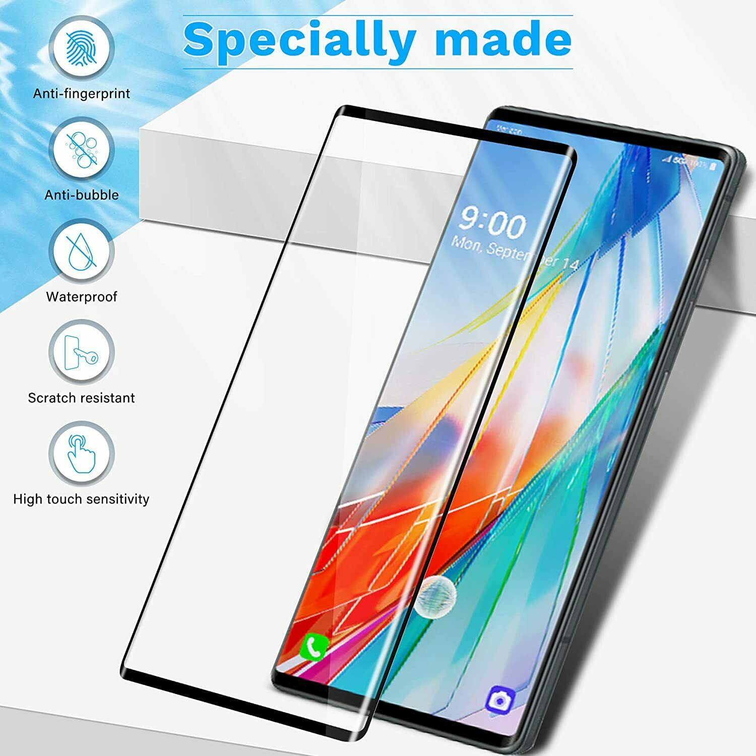 Kính Cường Lực Cong 3d Cho Lg Wing 5g