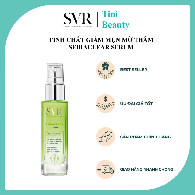 [Hàng Chính Hãng] Tinh chất giảm mụn mờ thâm Sebiaclear Serum