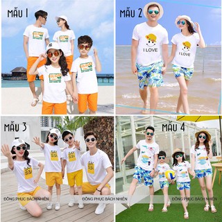 ÁO THUN GIA ĐÌNH ĐI CHƠI - ĐI BIỂN - IN ẤN CÁC MẪU