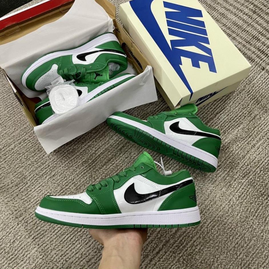 Giày Nike Jordan 1 Low Pine Green/Xanh Lá ,jd1 xanh lá cây ,jordan thấp cổ xanh cây hotrend 2022