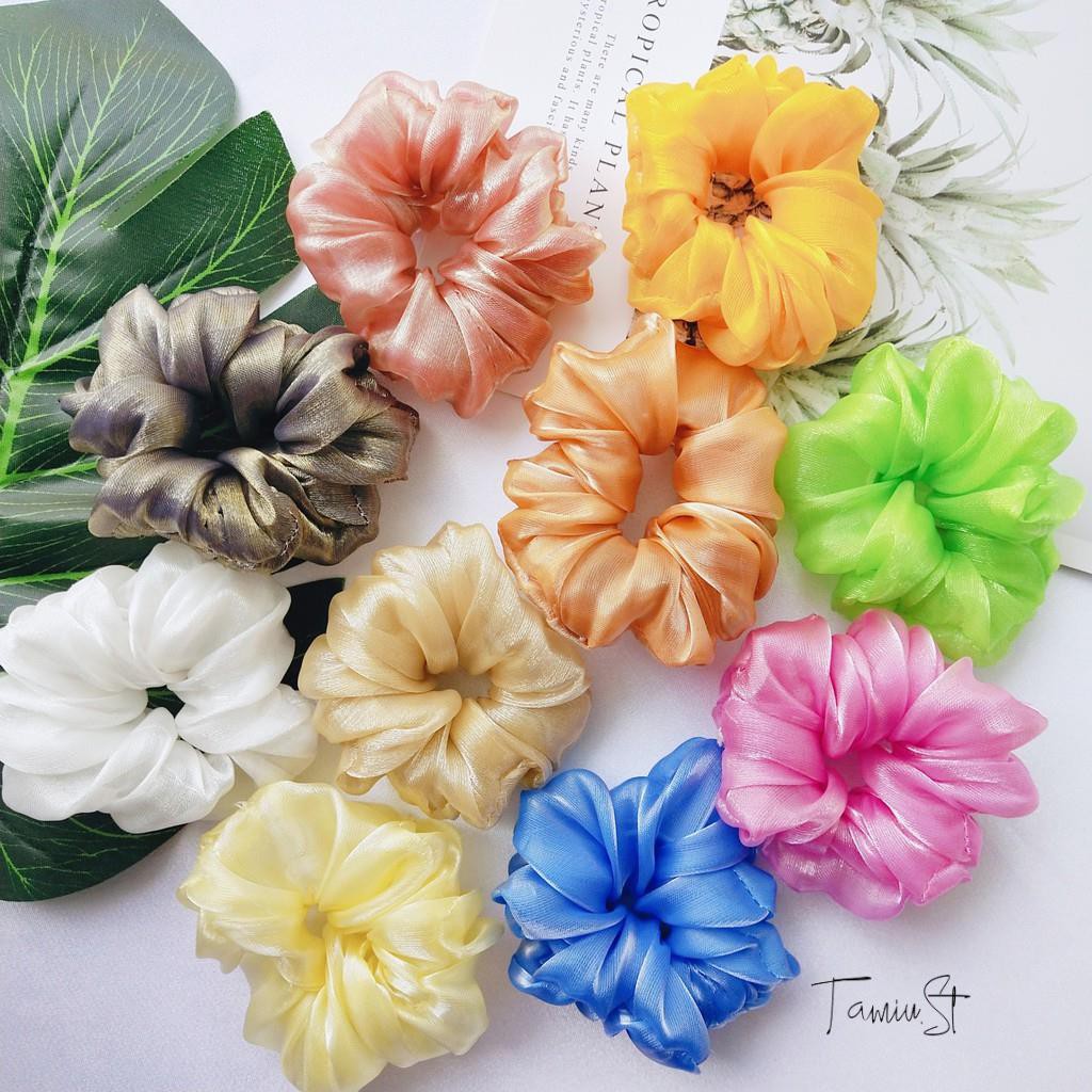 Scrunchies - Cột tóc scrunchie vải voan size nhỏ