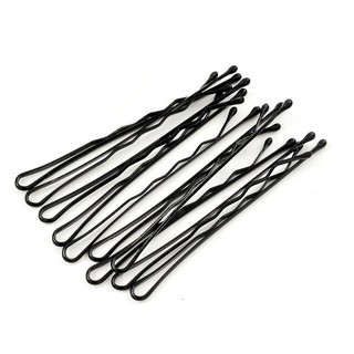 Bộ 24 Kẹp Tóc 40Mm Màu Đen Lượn Sóng