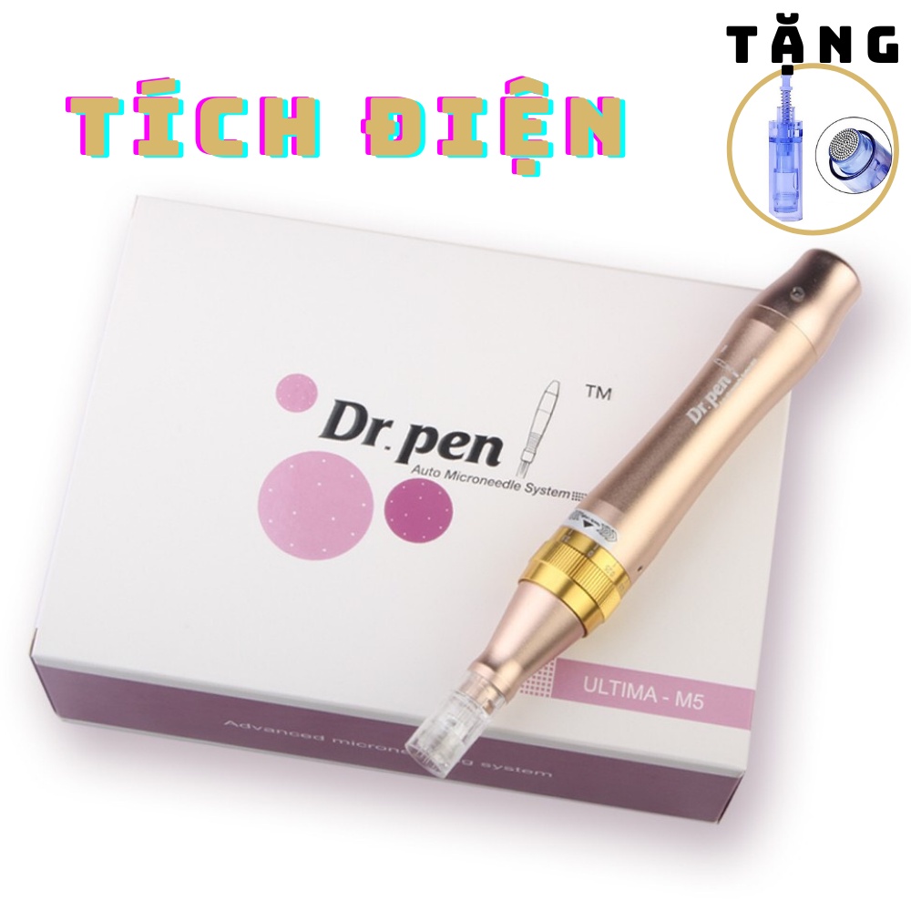 Dr Pen M5 Vàng Tích Điện Cấy Trắng Cấy Tảo Máy Phi Kim Máy Vi kim Cấy Phấn Trắng Vi Tảo Da Máy Nano Tóc Da Đầu Spa