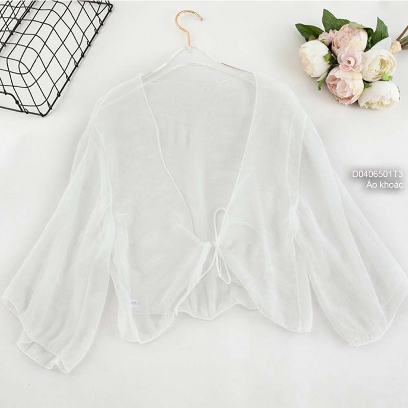 Áo khoác voan mỏng croptop 0622
