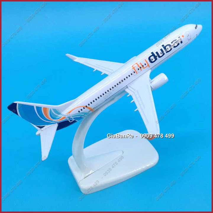 Mô Hình Kim Loại Máy Bay Fly Dubai - Uae - 16cm Đế Mica - 8936.3