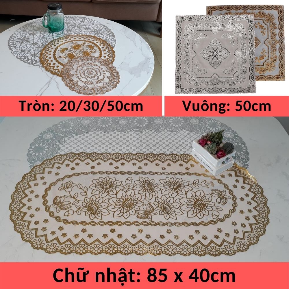 Khăn trải bàn ăn ❤Nhiều Mẫu❤ chống nhàu chống bẩn PVC