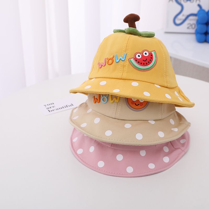 Nón Tai Bèo Chống Nắng Họa Tiết Chấm Bi Dễ Thương Cho Bé