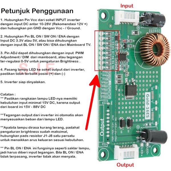CA-255 - Cao áp LED đa năng  cho Tivi LCD 15-42 inch