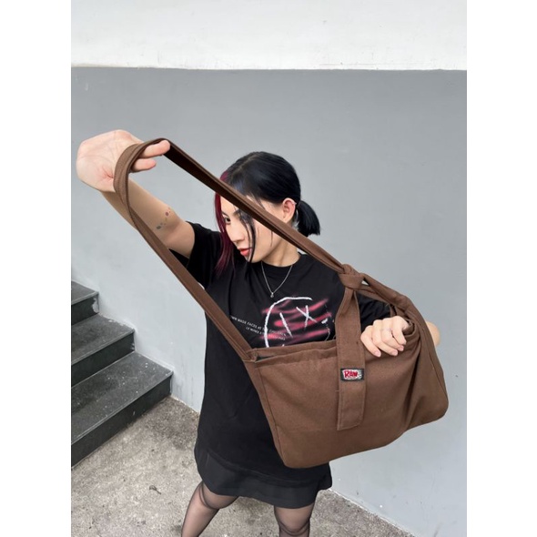 Túi Chéo Knot Basic Tote Canvas Vải Bố Mộc Arrow Shop