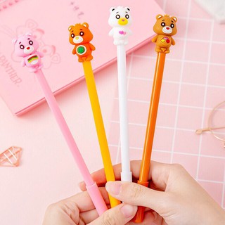 Bút nước mực đen hình gấu 4 màu xinh nhiều màu_bút bi cute cho học sinh