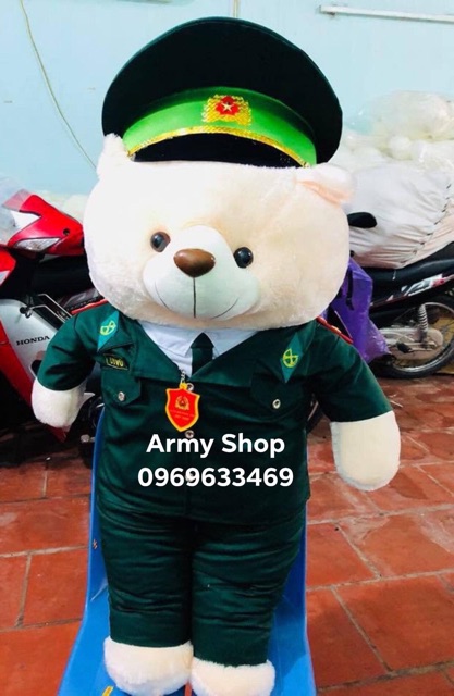 Gấu bông bộ đội biên phòng