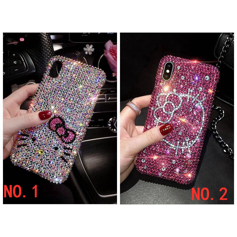 Ốp điện thoại mềm đính đá họa tiết mèo cho OPPO A9 A5 2020 F11 F9 PRO F7 F5 F3 F1S F1 F3 PLUS R9S