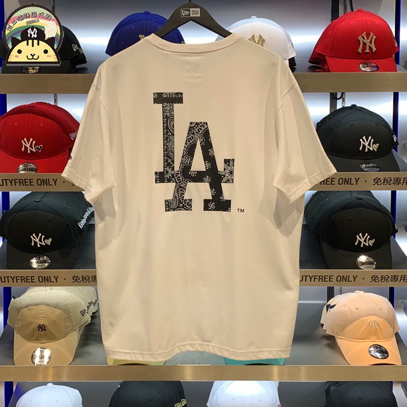 Áo thun tay lỡ unisex MLB thổ cẩm , tee MLB nam nữ street style , hàng việt nam xuất dư , Cocmer_vn