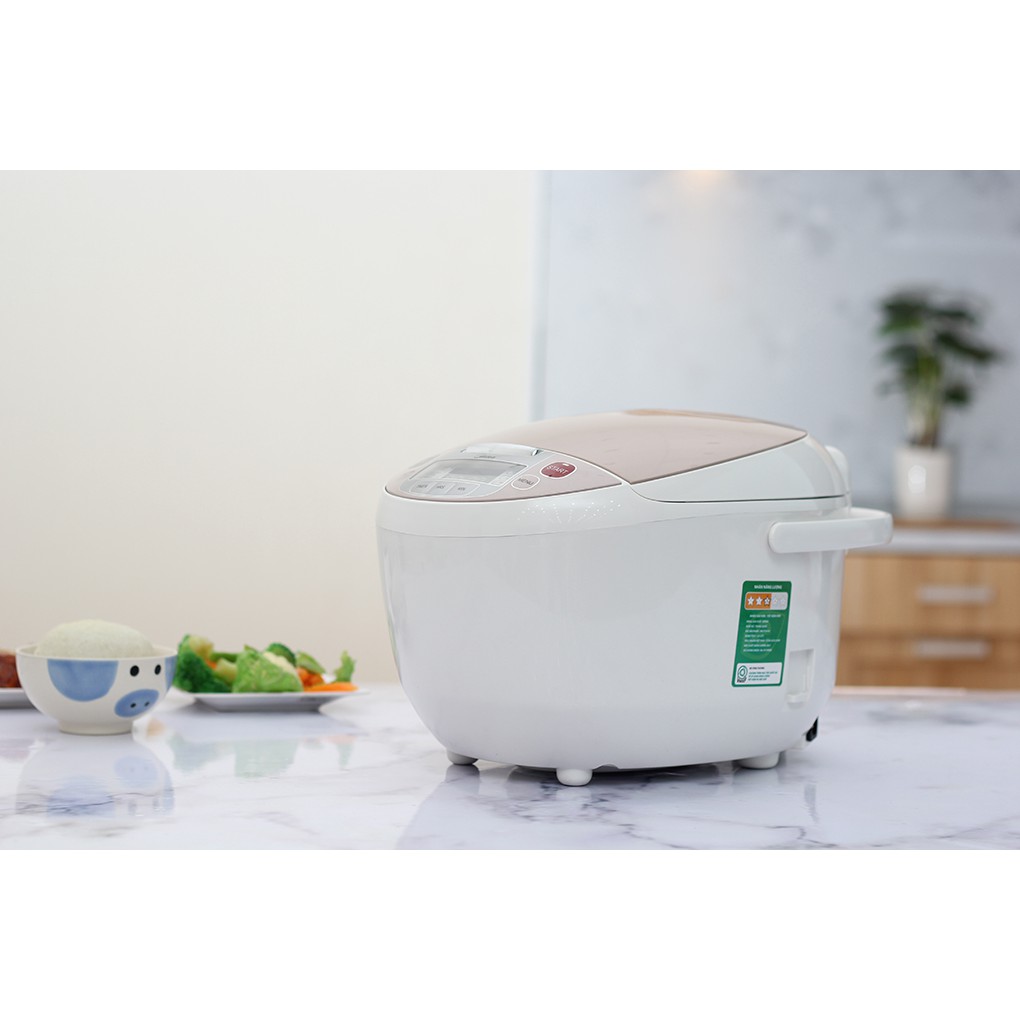 Nồi cơm điện tử Midea MB-FS5018, 1.8L, Chống dính, Hẹn giờ 12h, Nấu đa năng