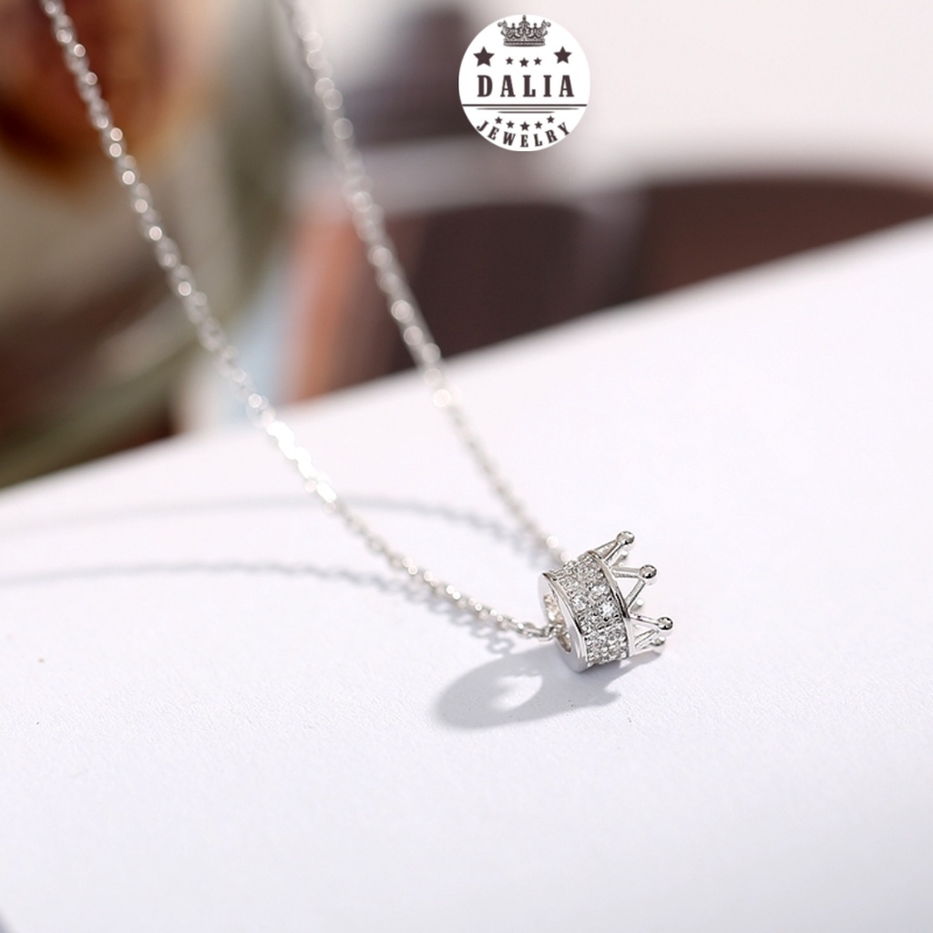 Dây chuyền bạc nữ DaLiA Jewelry vương miện công chúa