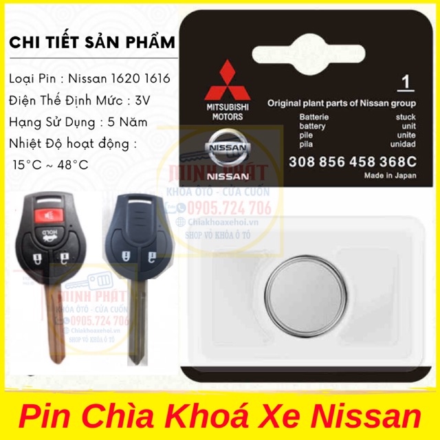 Pin Chìa khoá Xe Ô Tô Nissan Navara Sunny Terra