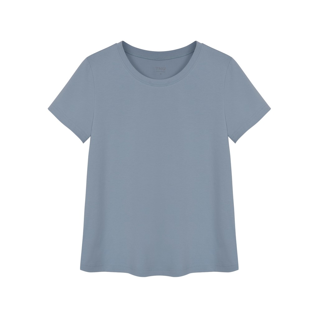 Áo phông cotton xanh P680 NỮ TNG