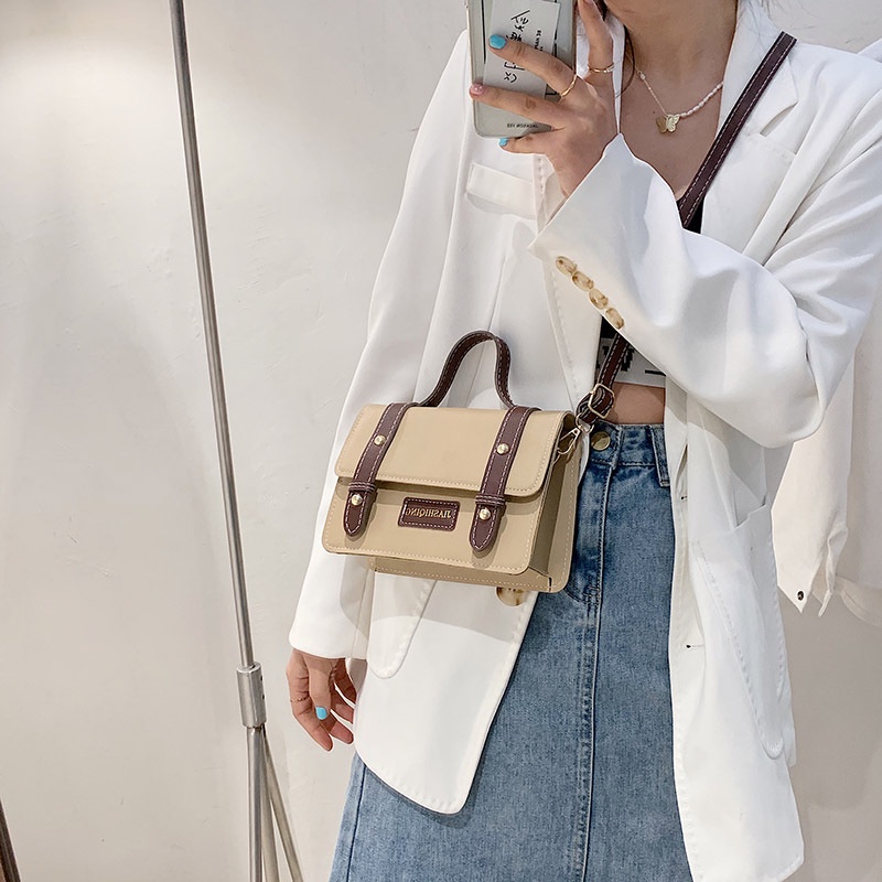 Retro bag women's spring 2021 new tide online celebrity ins temperament shoulder messenger bag fashion portable small square bag
