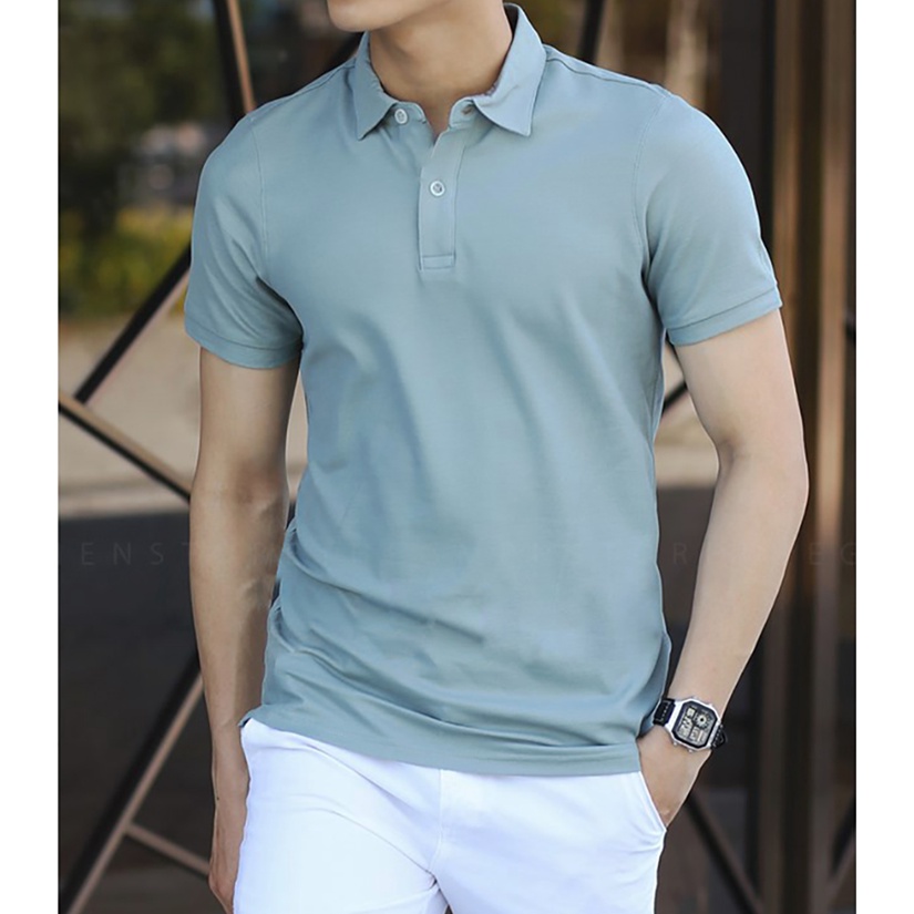 Áo Thun nam POLO vải thun cá sấu cotton 4 chiều cao cấp sang trọng lịch lãm-PLO216 | BigBuy360 - bigbuy360.vn