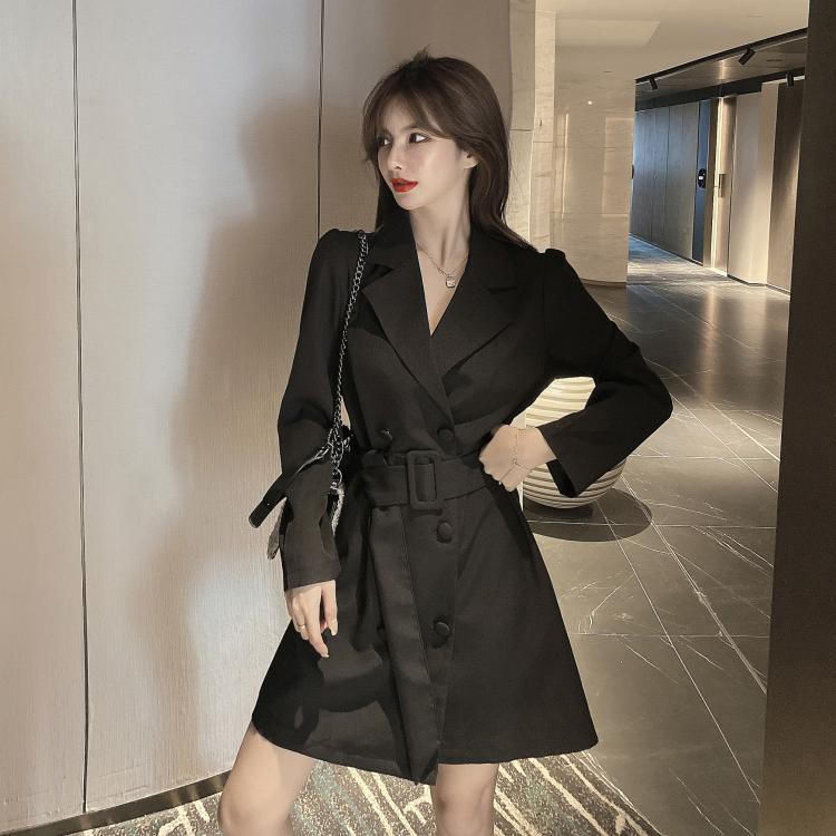 [SIÊU SALE] Đầm Vest Blazers Kèm Đai Thắt Eo Thiết Kế Phong Cách Hàn Quốc | BigBuy360 - bigbuy360.vn