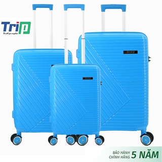 Bộ 3 vali nhựa dẻo cao cấp chống bể TRIP PP108 size 20+24+28inch