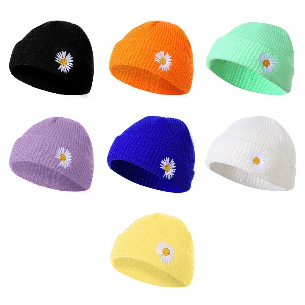Mũ Beanie Dệt Kim Phong Cách Hip Hop Cá Tính Cho Nữ