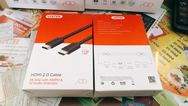 Cáp HDMI 1.5m hỗ trợ 3D, 4K x 2K Unitek Y-C137 Chính hãng