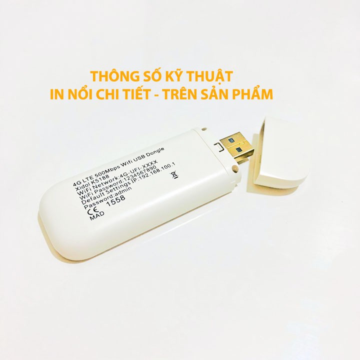 [ Rẻ Nhất ] Bộ USB PHÁT WIFI 4G TELKOM - Hàng Quốc Tế - Đa mạng