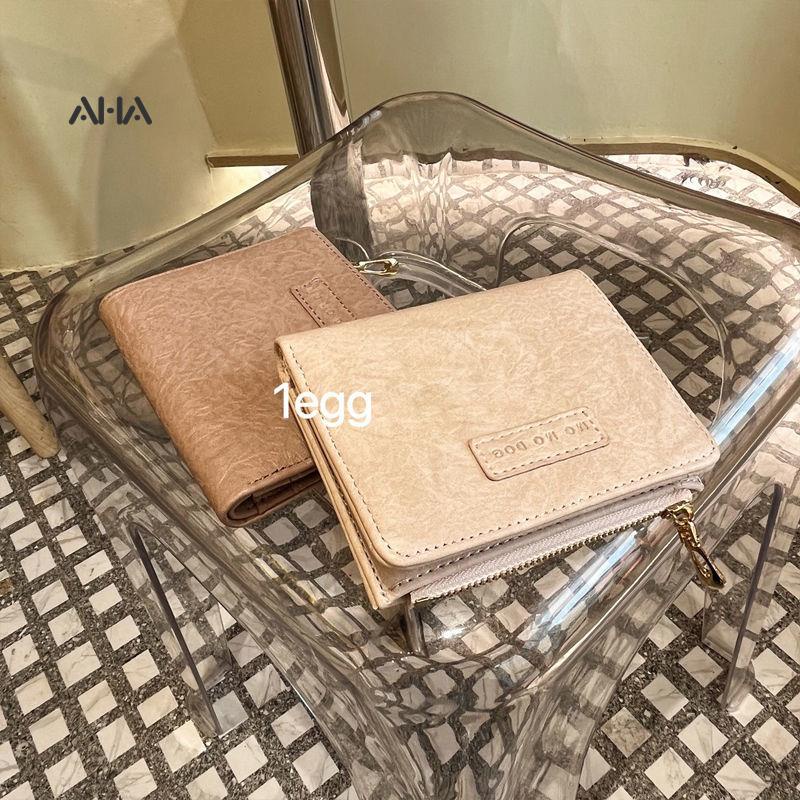 Ví ngắn AHA official gấp gọn thiết kế phong cách cổ điển Âu Mỹ giản dị dành cho nữ