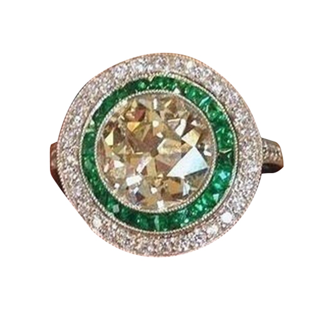 Nhẫn Đính Hôn Đính Đá Thời Trang Dành Cho Nữ