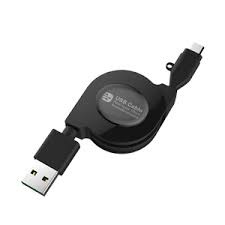 Cáp Cuộn MicroUSB 70cm (Đảo) KASHIMURA AJ-516 Chính Hãng