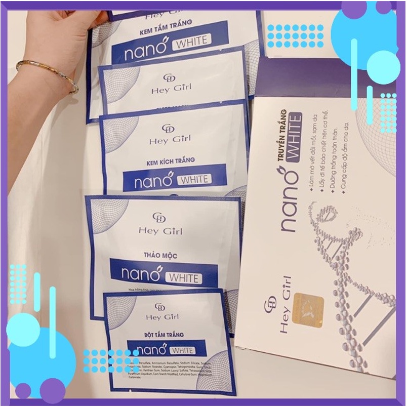 Tắm trắng body truyền trắng NANO WHITE ,mờ nám,tàn nhang, đốm đen, chống nắng