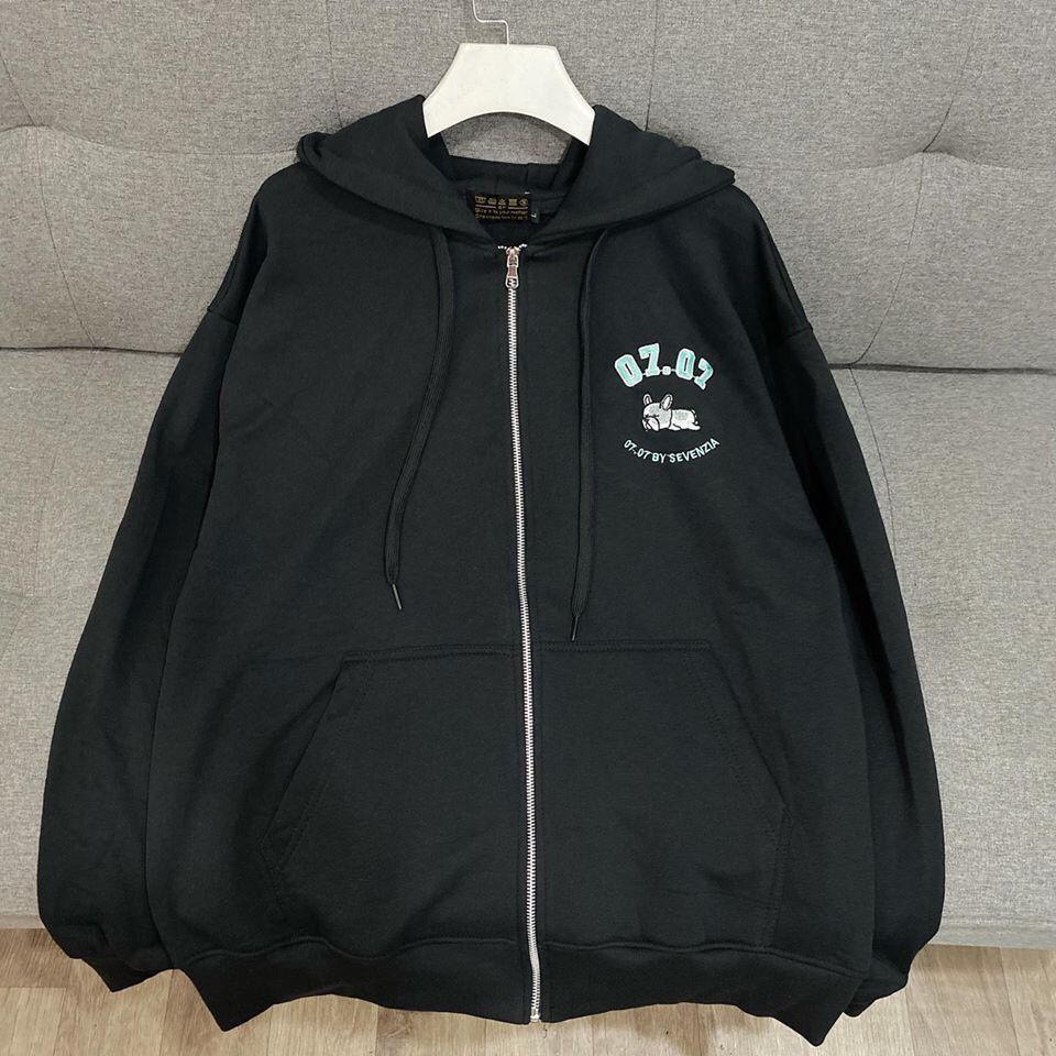 Áo khoác nữ Hoodie form rộng Khóa Dây Kéo Chất Liệu Thun NỈ Ngoại Thoáng Mát hời Trang Cá Tính TP545