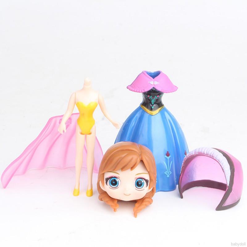 Bộ 18 Búp Bê Hình Elsa Và Anna Dạng Kẹp Cho Bé