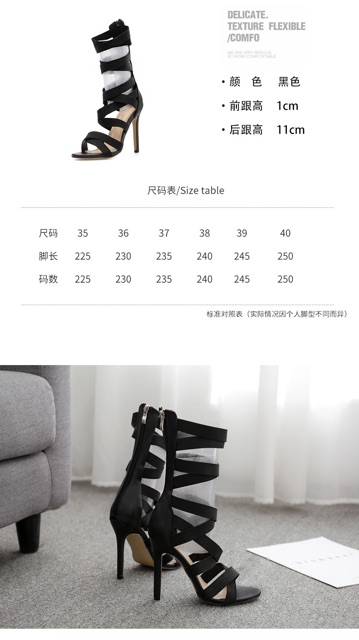 Sandals cao gót 11cm sang chảnh - dự tiệc