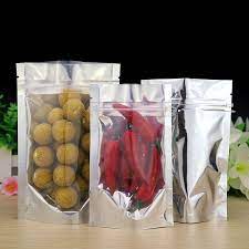Tk1588 [Giá sỉ] TÚI ZIP BẠC 12X19cm (0.5KG TÚI ZIP 1 MẶT BẠC 1 MẶT TRONG)