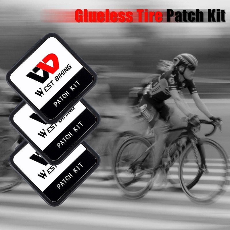 Set 6 miếng vá xe đạp WEST BIKING sửa chữa xe đạp không làm thủng không ruột nhanh khô